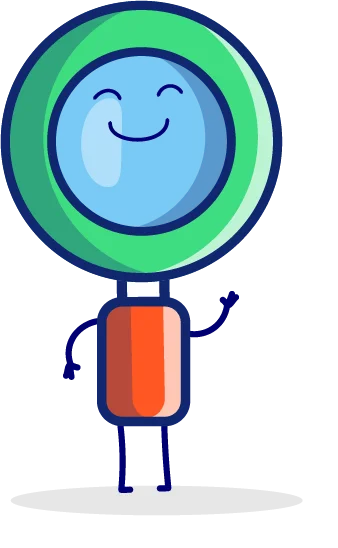 Mascote Lupinha do projeto EU EXPLORO