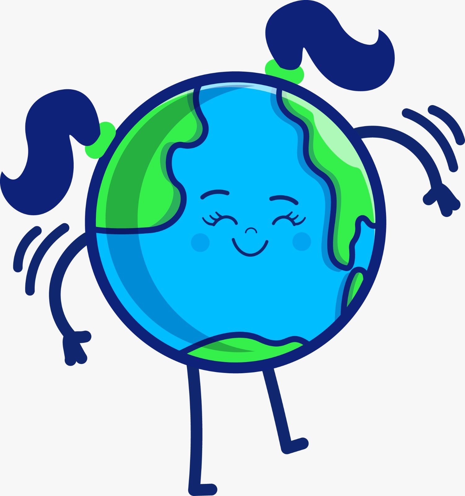 Mascote Orbe do projeto EU CUIDO