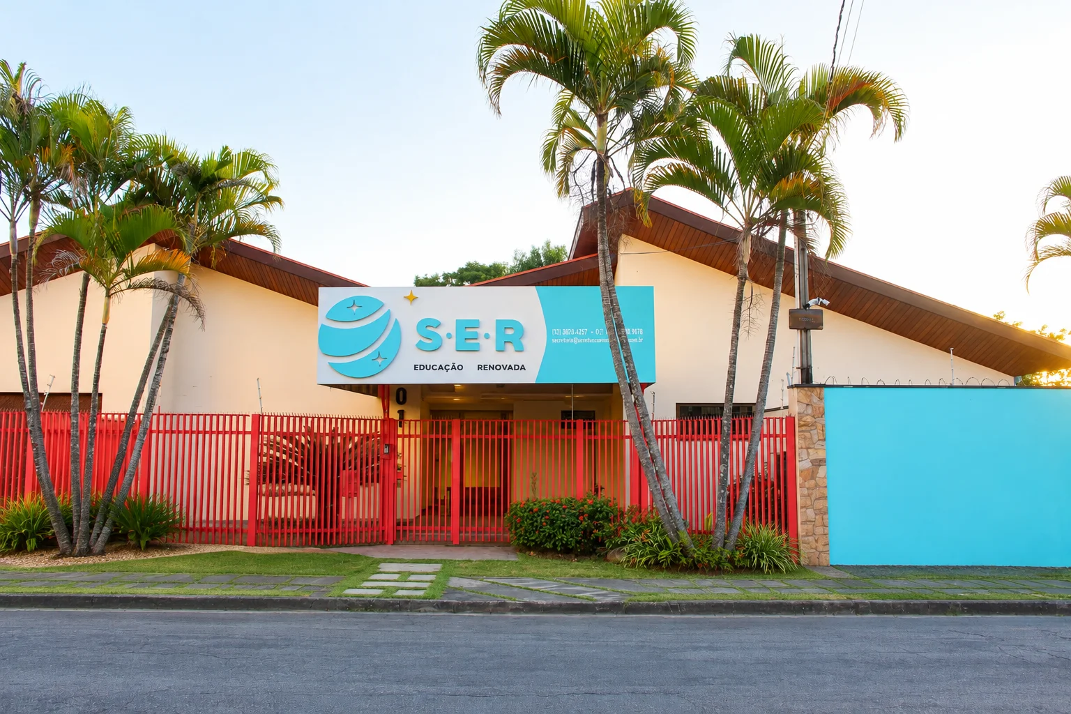 Fachada da Escola S.E.R. em Taubaté