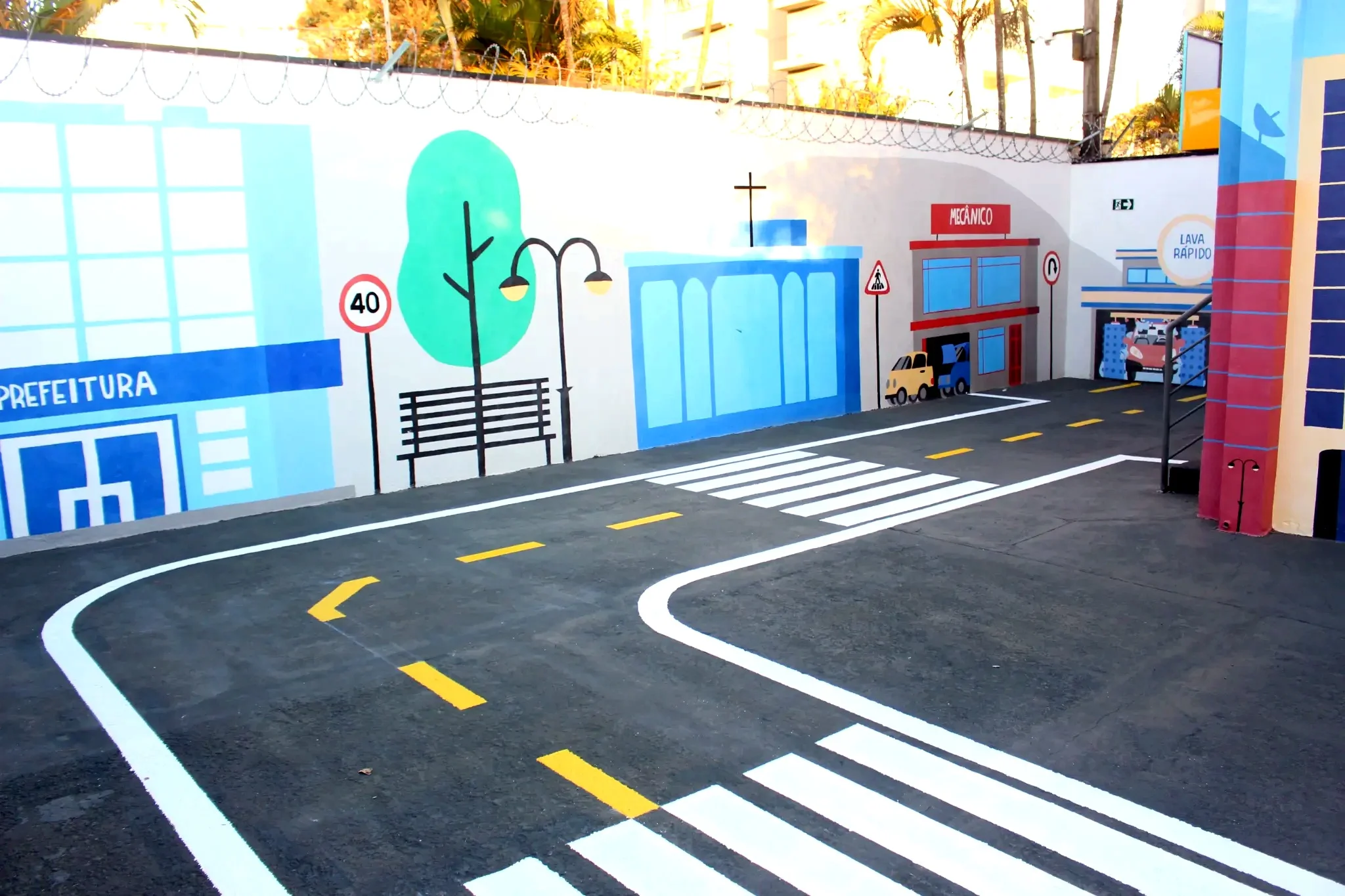 Ambiente temático da Mini Cidade